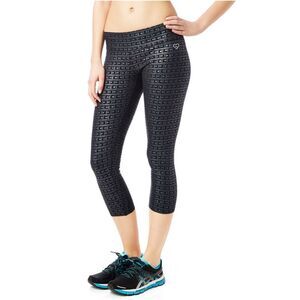 Aeropostale Womens Shimmer Crop Yoga Pants, Black, NWT